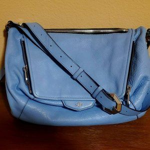 orYANY Blue Leather Cross Body Bag